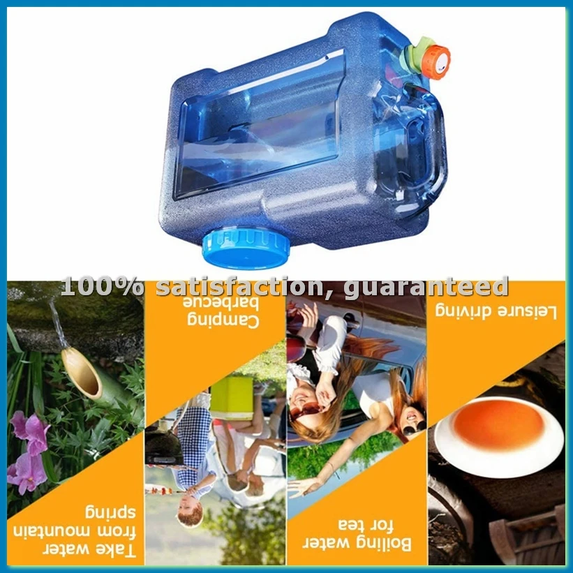 Канистра для воды с краном и ручками, 12 л, портативное ведро для кемпинга, автомобильный контейнер для воды с крышкой для путешествий на природе - A33R
Канистра для воды с краном и ручками, 12 л, портативное ведро для кемпинга, автомобильный контейнер для воды с крышкой для путешествий на природе - A33R