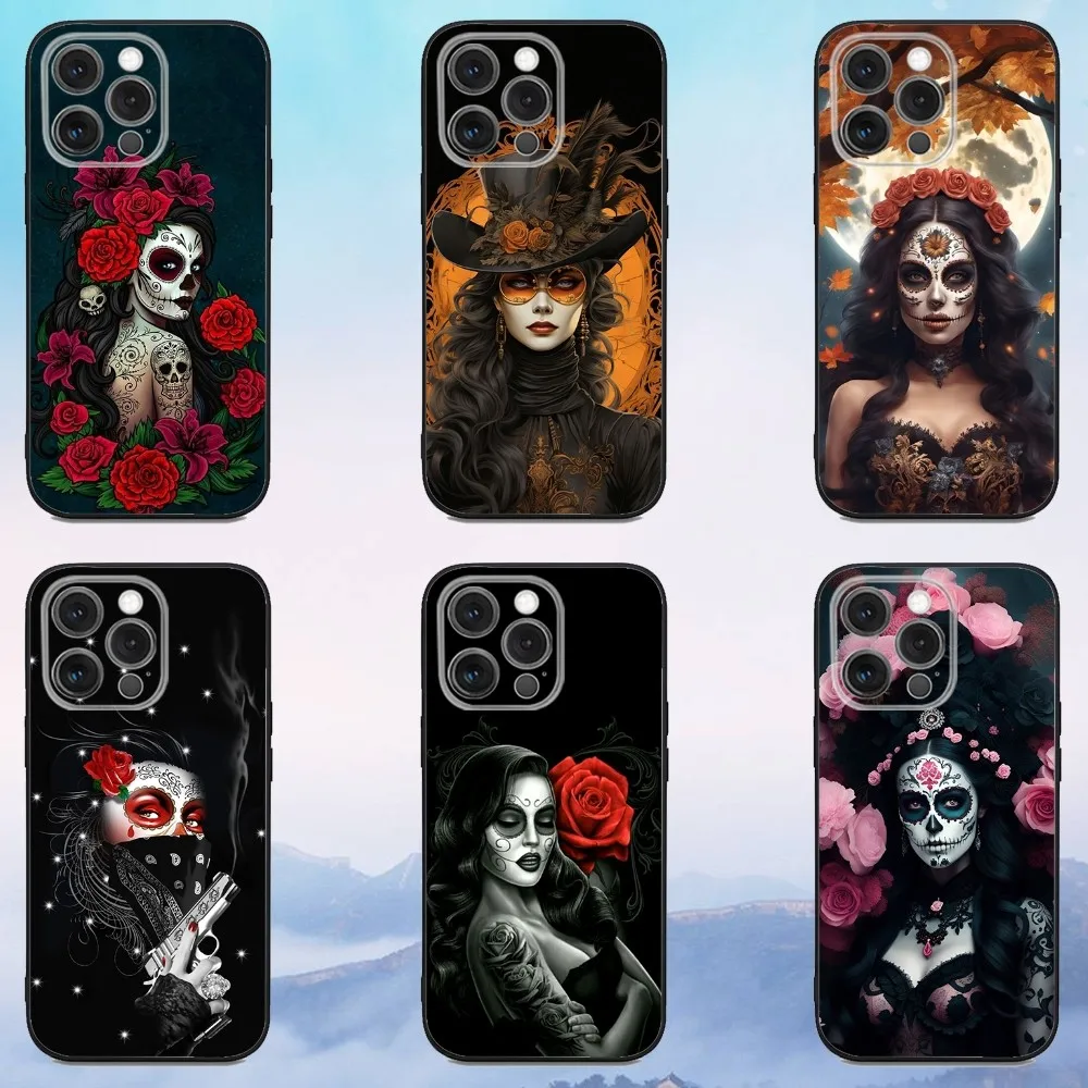 Catrina Beautiful Rose Girl Skull Phone Case For iPhone 16,15,14,13,12,11,Pro,X,XS,Max,XR,Plus,Mini Soft Black Cover
Catrina Beautiful Rose Girl Skull Phone Case For iPhone 16,15,14,13,12,11,Pro,X,XS,Max,XR,Plus,Mini Soft Black Cover