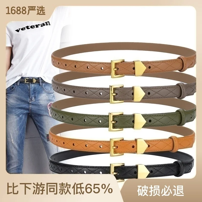 100% genuine real leather Two layer cowhide Korean casual pants belt, women's fashion trend thin Harajuku network red belt
100% genuine real leather Two layer cowhide Korean casual pants belt, women's fashion trend thin Harajuku network red belt