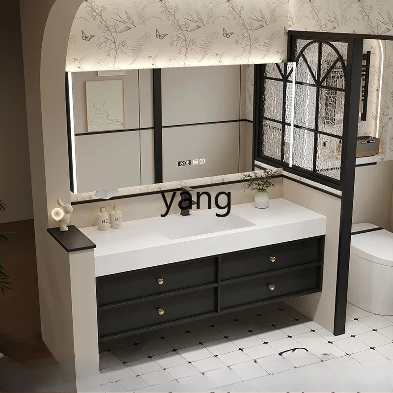 LH retro rock slab ceramic seamless integrated basin bathroom cabinet combination washstand
LH retro rock slab ceramic seamless integrated basin bathroom cabinet combination washstand