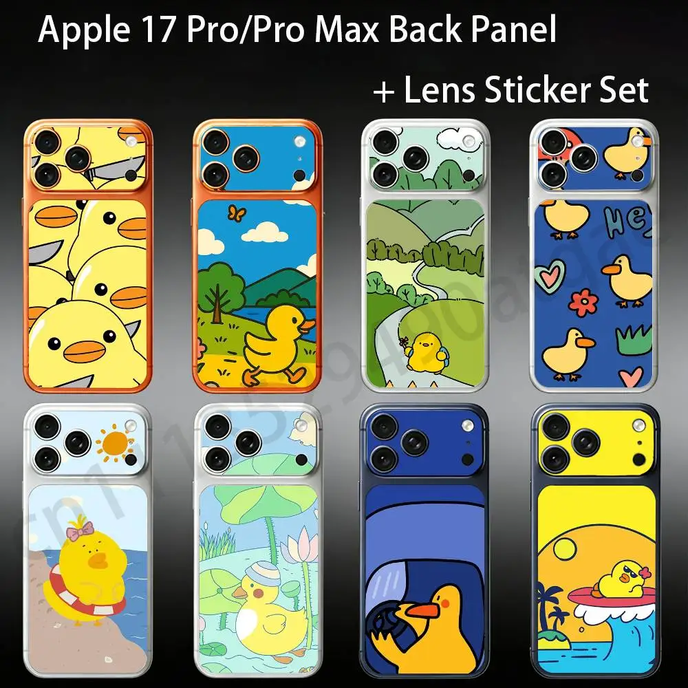 Cartoon Cute Duck For iPhone 17Pro/ProMax Battry Back Cover with Camera Decal Skin Rear Protective Sticker Film
Cartoon Cute Duck For iPhone 17Pro/ProMax Battry Back Cover with Camera Decal Skin Rear Protective Sticker Film
