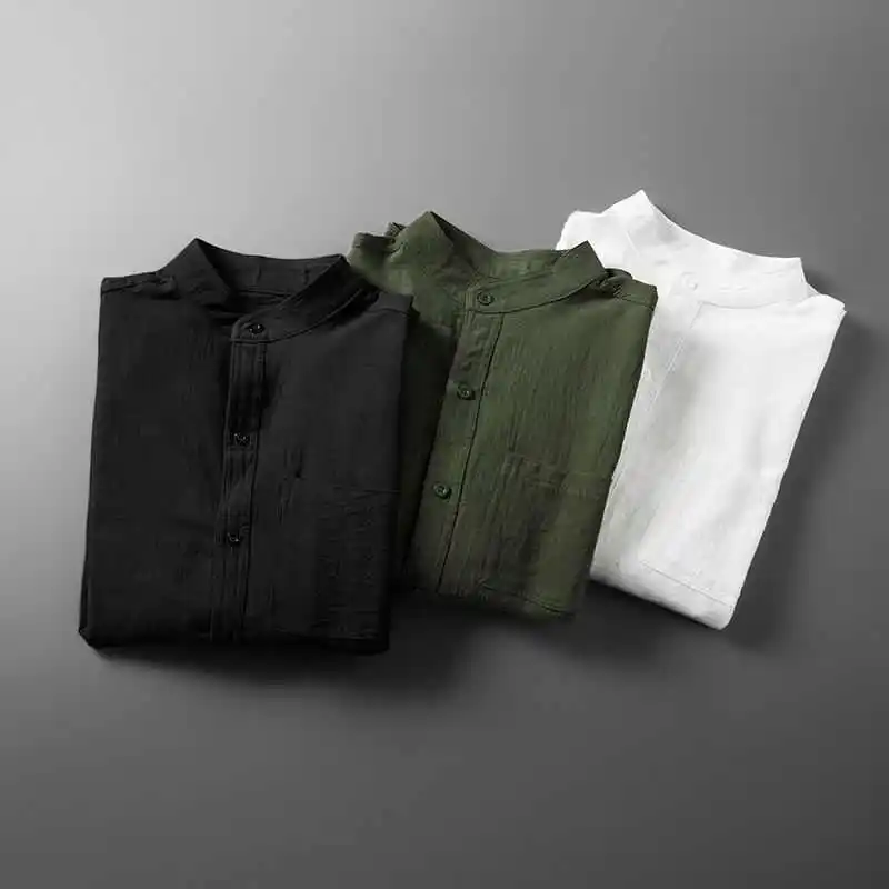 Loose Men's Cotton Linen ort Sve irt Youth Faion Sun Protection Treaent Ice Sensation Travel Suitable Stand Fit
Loose Men's Cotton Linen ort Sve irt Youth Faion Sun Protection Treaent Ice Sensation Travel Suitable Stand Fit