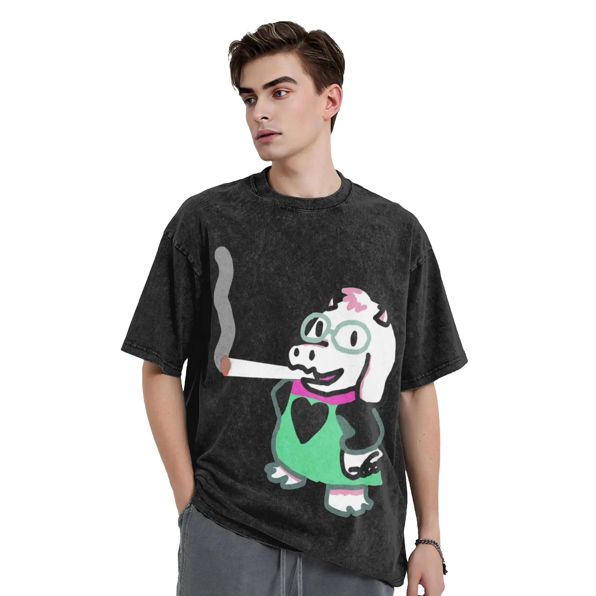 Промытые футболки Ralsei Blunt Deltarune, футболки в стиле хип-хоп, уличная одежда, летние топы с короткими рукавами, футболки для мужчин и женщин
Промытые футболки Ralsei Blunt Deltarune, футболки в стиле хип-хоп, уличная одежда, летние топы с короткими рукавами, футболки для мужчин и женщин