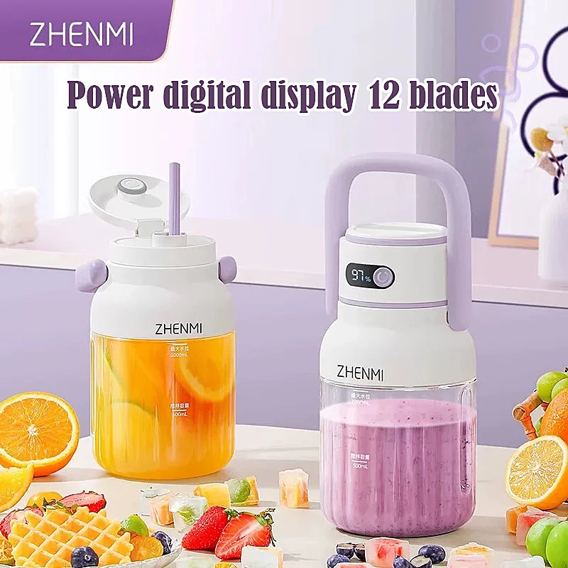Mi Portable Juicer Electric 1L Large Capacity Juice Cup USB Charging Fruit Blender Fresh Separator Press Machine Send A Straw
Mi Portable Juicer Electric 1L Large Capacity Juice Cup USB Charging Fruit Blender Fresh Separator Press Machine Send A Straw