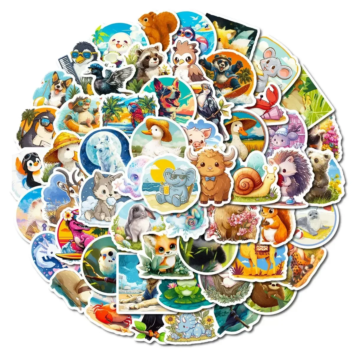 10/56PCS Ins Style Cute Zoo Animals Cartoon Stickers Decals Toy for Laptop Guitar Phone Travel Luggage Kawaii Sticker Gifts
10/56PCS Ins Style Cute Zoo Animals Cartoon Stickers Decals Toy for Laptop Guitar Phone Travel Luggage Kawaii Sticker Gifts