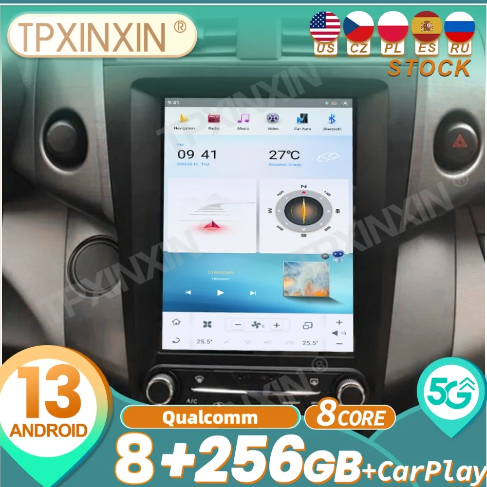 Qualcomm For Toyota RAV4 2003 2004 2005 2006 2007 2009 Android Car Radio Automotive Multimedia Player GPS Navigation Head Unit
Qualcomm For Toyota RAV4 2003 2004 2005 2006 2007 2009 Android Car Radio Automotive Multimedia Player GPS Navigation Head Unit