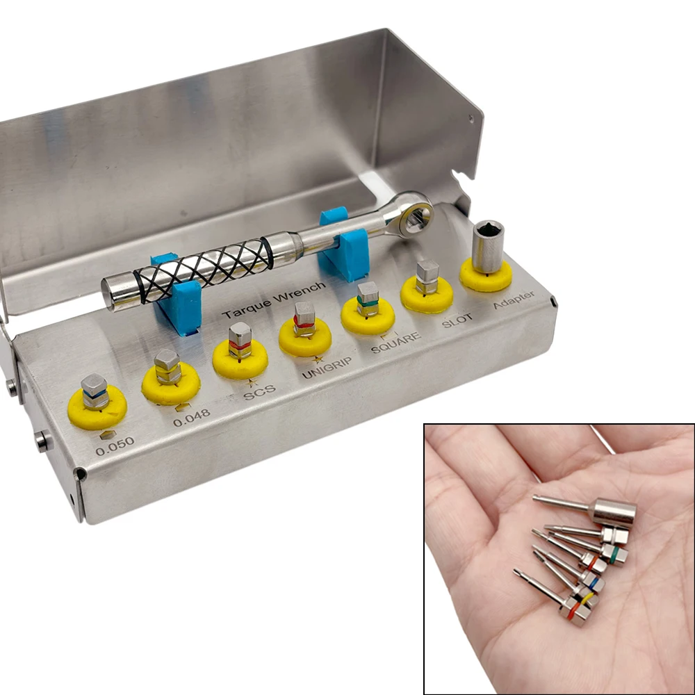 Dental Implant Tools Kit - Torque Wrench Abutment Drivers Surgical Handles for Implant Procedures
Dental Implant Tools Kit - Torque Wrench Abutment Drivers Surgical Handles for Implant Procedures
