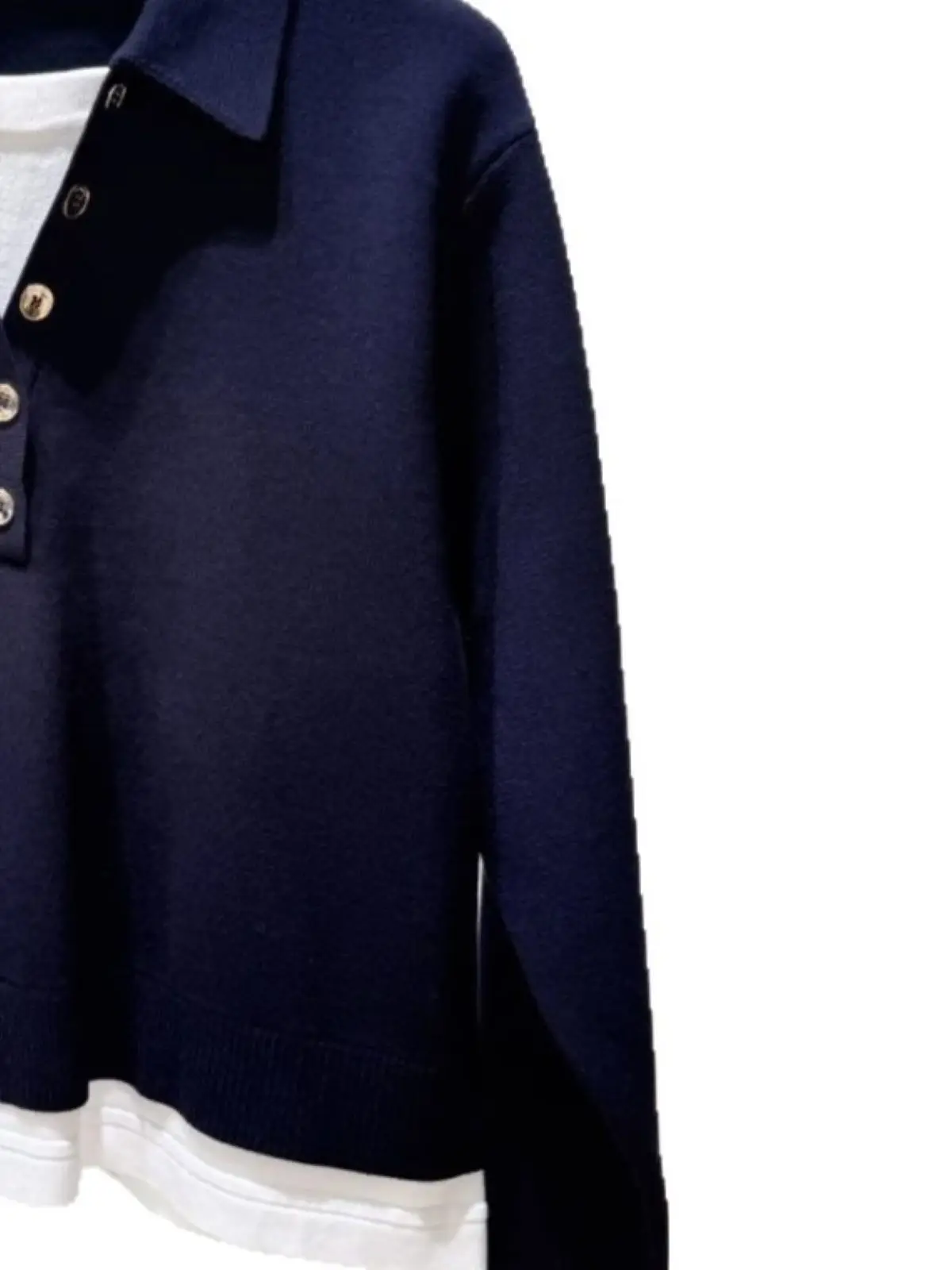 Spring/Summer Women Turn-down Collar Long Sleeve Contrast Single Breasted Solid Knit Pullover Loose Fashion Casual Sweater
Spring/Summer Women Turn-down Collar Long Sleeve Contrast Single Breasted Solid Knit Pullover Loose Fashion Casual Sweater
