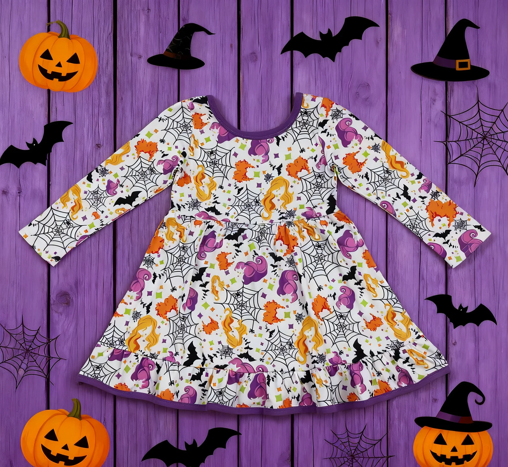 Z902-12 GLD1249 Оптовая продажа, одежда для маленьких девочек, платье с длинными рукавами и принтом тыквы, детская одежда на Хэллоуин
Z902-12 GLD1249 Оптовая продажа, одежда для маленьких девочек, платье с длинными рукавами и принтом тыквы, детская одежда на Хэллоуин