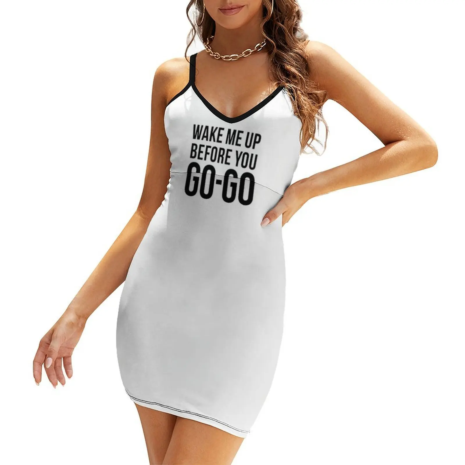 Wake Me Up Before You Go-Go Wham Sling Dress Dress woman summer women's dress 2025 birthday 
Wake Me Up Before You Go-Go Wham Sling Dress Dress woman summer women's dress 2025 birthday