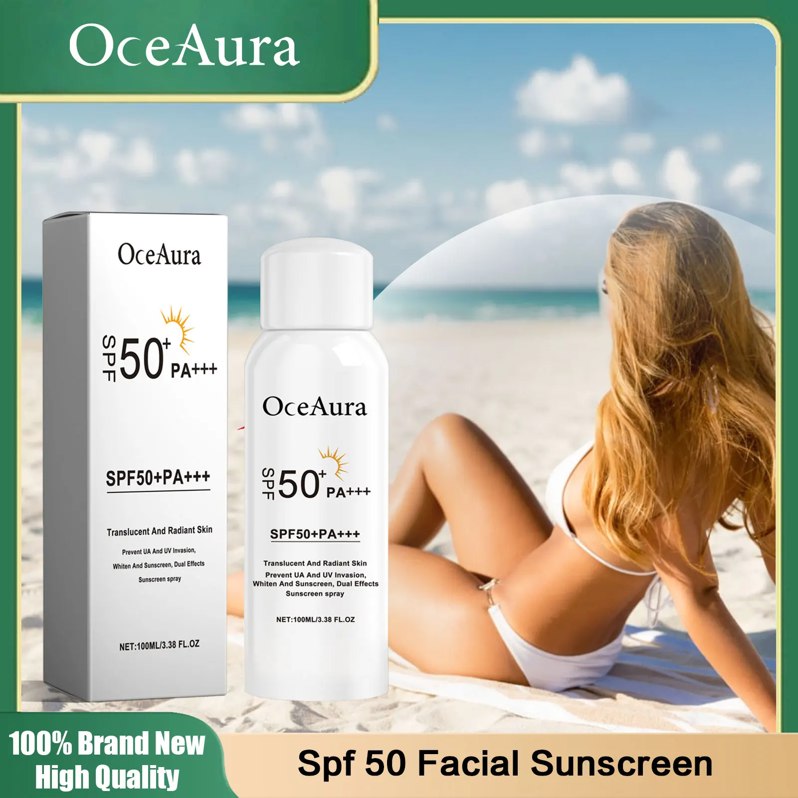 Rice Sunscreen Spf50+ Improve Dryness Prevent Skin Redness Sunburn Protection Spray Refreshing Anti Ultraviolet Ray Sun Cream
Rice Sunscreen Spf50+ Improve Dryness Prevent Skin Redness Sunburn Protection Spray Refreshing Anti Ultraviolet Ray Sun Cream