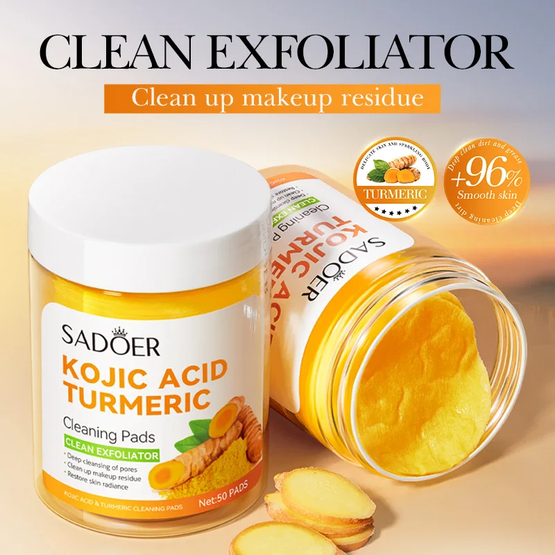 50pcs Kojic Acid Turmeric Cleansing Pads Exfoliating Pads Facial Sponges For Deep Cleansing Exfoliating Daily Skin Care
50pcs Kojic Acid Turmeric Cleansing Pads Exfoliating Pads Facial Sponges For Deep Cleansing Exfoliating Daily Skin Care