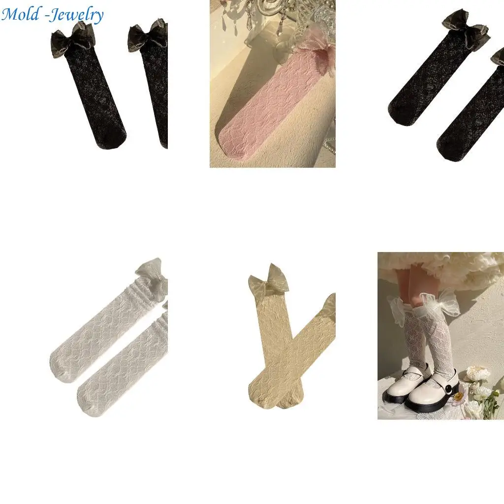 69HB Kids Girls School Uniform Socks Hollowed Out Lace Over the Calf Socks Korean Sweet Pearl Trim Bowknot Long Socks
69HB Kids Girls School Uniform Socks Hollowed Out Lace Over the Calf Socks Korean Sweet Pearl Trim Bowknot Long Socks