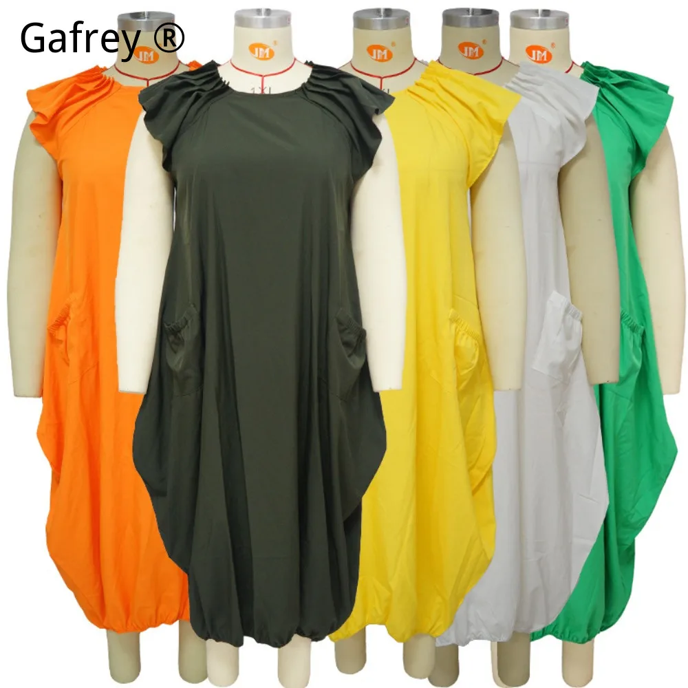 0XL 2XL Plus Size Summer Dress Women 2026 Collared Ruffle Sleeve Big Swing Midi Dress Elegant Temperament A-Line Retro Fashion
0XL 2XL Plus Size Summer Dress Women 2026 Collared Ruffle Sleeve Big Swing Midi Dress Elegant Temperament A-Line Retro Fashion
