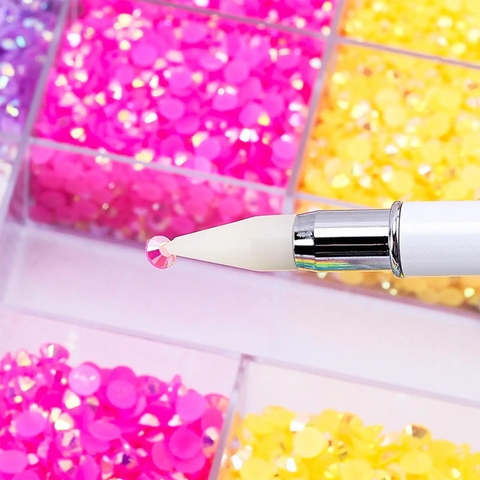 5000Pcs Nail Beads Flat Back Mixed Color with Pen DIY Nail Art for Clothing, Manicure Tip, Garment, Crafts, Cross Stitch
5000Pcs Nail Beads Flat Back Mixed Color with Pen DIY Nail Art for Clothing, Manicure Tip, Garment, Crafts, Cross Stitch