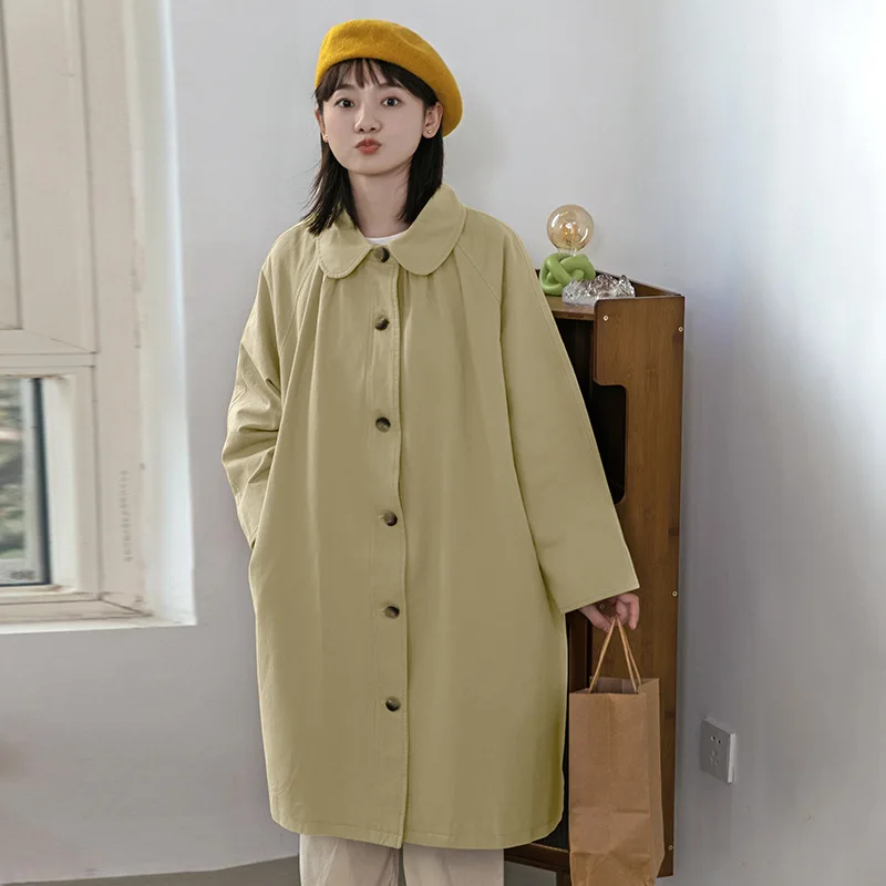 Trench Coat Women Small Long Coat 2025 Spring New Loose Thin Single Breasted Top
Trench Coat Women Small Long Coat 2025 Spring New Loose Thin Single Breasted Top
