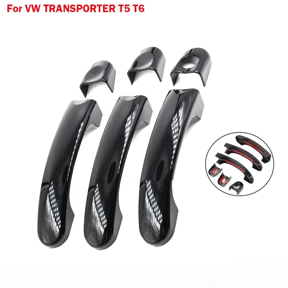 For Volkswagen VW T5 T6 Transporter Caravelle Caddy Van GLoss Black/Carbon Fiber Car Door Handle Cover Trim
For Volkswagen VW T5 T6 Transporter Caravelle Caddy Van GLoss Black/Carbon Fiber Car Door Handle Cover Trim