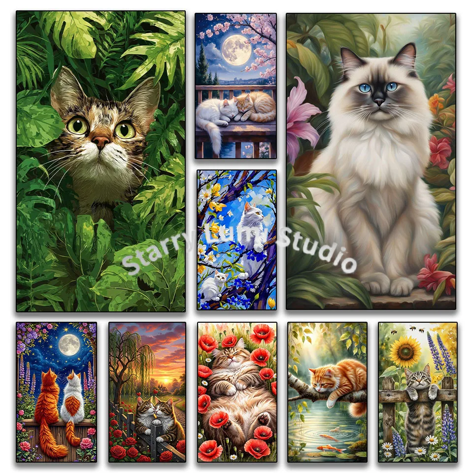 DIY diamond mosaic animal embroidery Diamond painting 5D full square round rhinestones Crystal Art cat cross stitch home decor
DIY diamond mosaic animal embroidery Diamond painting 5D full square round rhinestones Crystal Art cat cross stitch home decor