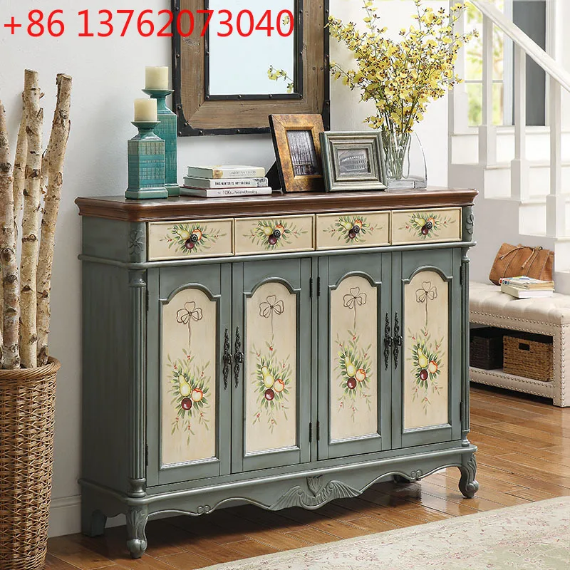 Retro painted living room multi-functional entrance solid wood shoe cabinet European storage storage cabinet
Retro painted living room multi-functional entrance solid wood shoe cabinet European storage storage cabinet