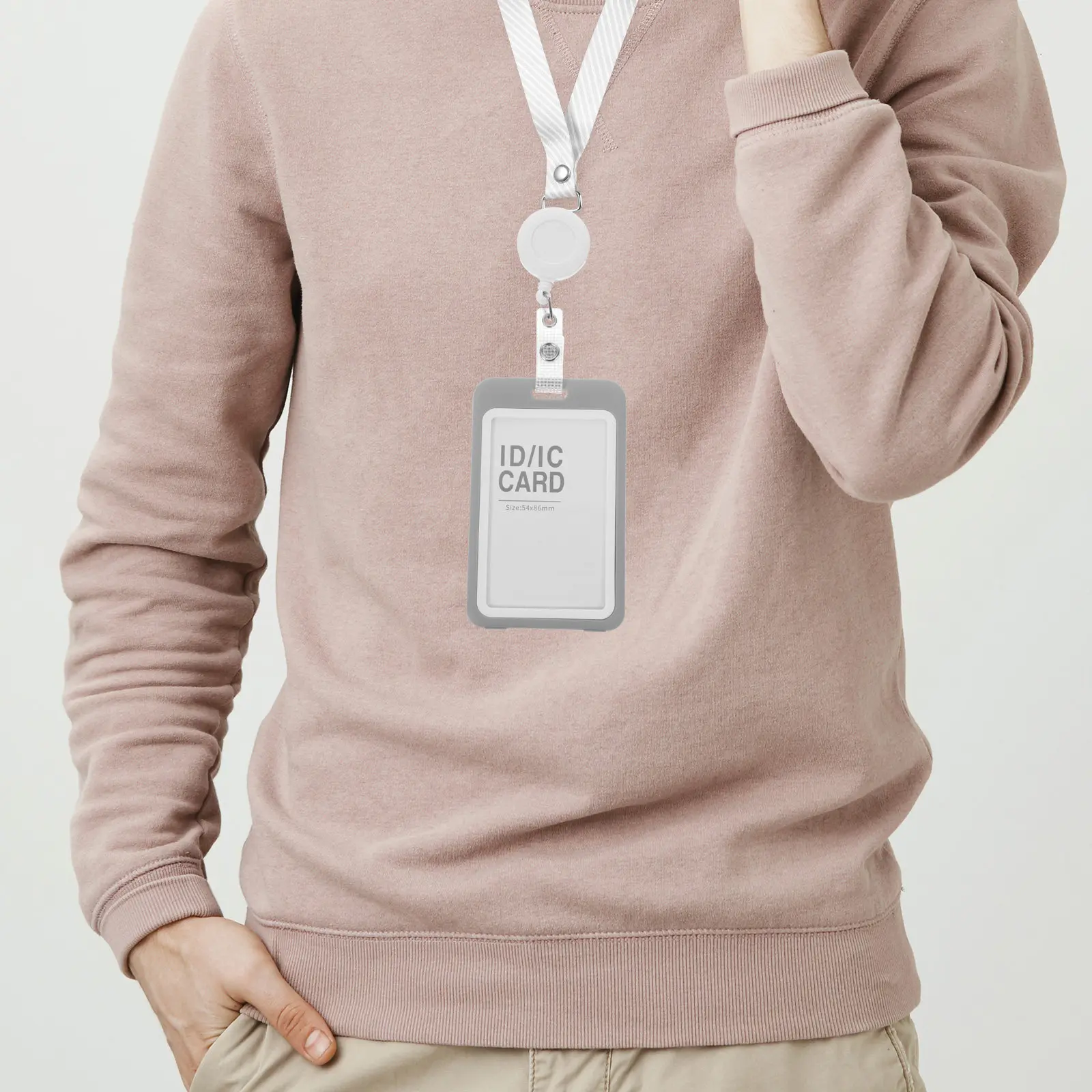 10 комплектов прозрачных держателей для идентификационных бейджей с выдвижным шнурком, защитные чехлы для карт, чехлы для именных бейджей для офисных работников, медсестер, сотрудников
10 комплектов прозрачных держателей для идентификационных бейджей с выдвижным шнурком, защитные чехлы для карт, чехлы для именных бейджей для офисных работников, медсестер, сотрудников