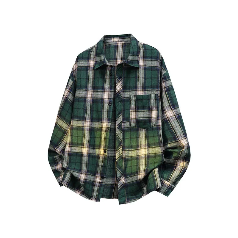 Oversized Yellow Plaid Flannel Shirt Unisex Casual Loose Long Sleeve Button Down Shirt with Chest Pocket
Oversized Yellow Plaid Flannel Shirt Unisex Casual Loose Long Sleeve Button Down Shirt with Chest Pocket