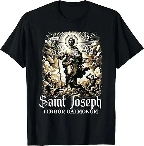 Saint Joseph T-Shirt – Catholic Father and Worker Christian Faith Religious Gift
Saint Joseph T-Shirt – Catholic Father and Worker Christian Faith Religious Gift