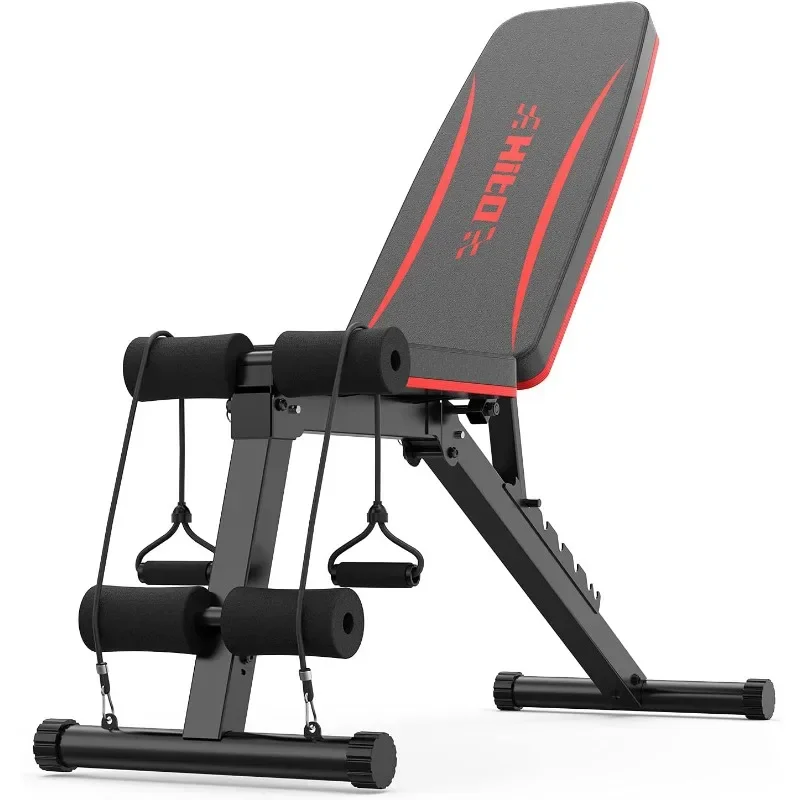 HITOSPORT Adjustable Weight Bench Full Body Exercise Foldable Strength Training Bench Press Resistance Bands Home Gym Workout
HITOSPORT Adjustable Weight Bench Full Body Exercise Foldable Strength Training Bench Press Resistance Bands Home Gym Workout