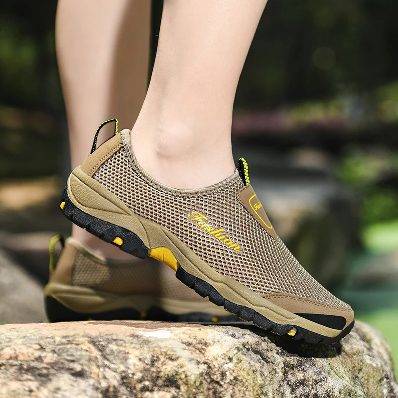 Men's Genuine Leather Shoes Summer Breathable Tennis Male Holes Hollow Sandals for Outdoor Mesh Beach Gray Sneaker Sports Casual
Men's Genuine Leather Shoes Summer Breathable Tennis Male Holes Hollow Sandals for Outdoor Mesh Beach Gray Sneaker Sports Casual