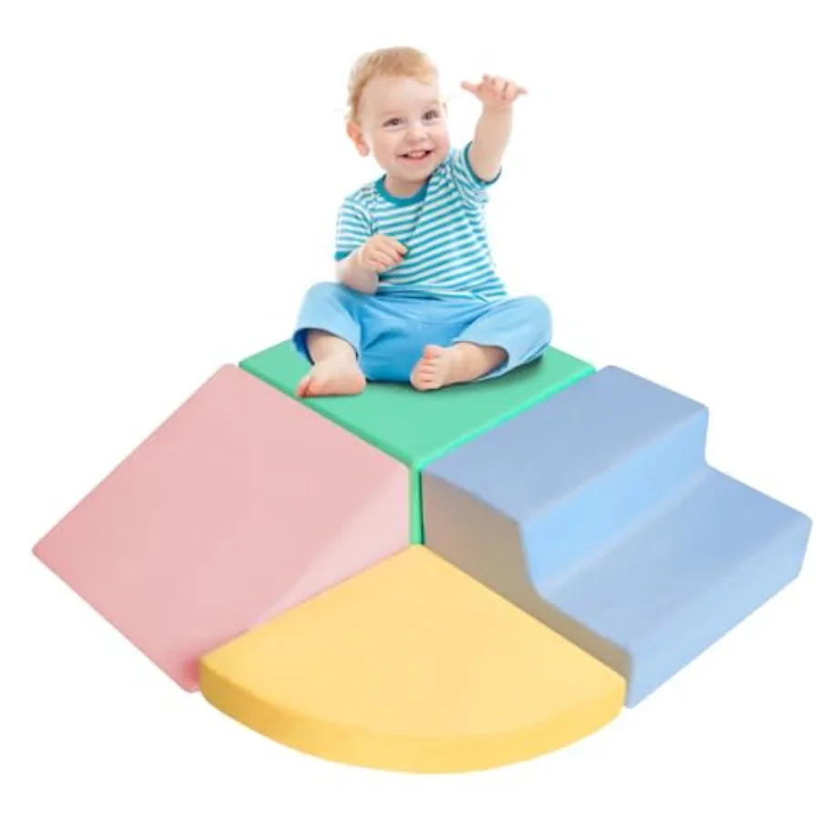 Climbing Toys for Toddlers 1-3, Foam Climb Blocks for Baby, 4-Piece Soft Foam Activity Play Set in Bright Colors Safe, Lightwei
Climbing Toys for Toddlers 1-3, Foam Climb Blocks for Baby, 4-Piece Soft Foam Activity Play Set in Bright Colors Safe, Lightwei