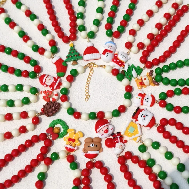 Santa Claus Pet Pearl Collar Colorful Beads Dog Necklace Cat Collar Puppy Accessories Dog Chain Chihuahua Christmas Pet Jewelry
Santa Claus Pet Pearl Collar Colorful Beads Dog Necklace Cat Collar Puppy Accessories Dog Chain Chihuahua Christmas Pet Jewelry