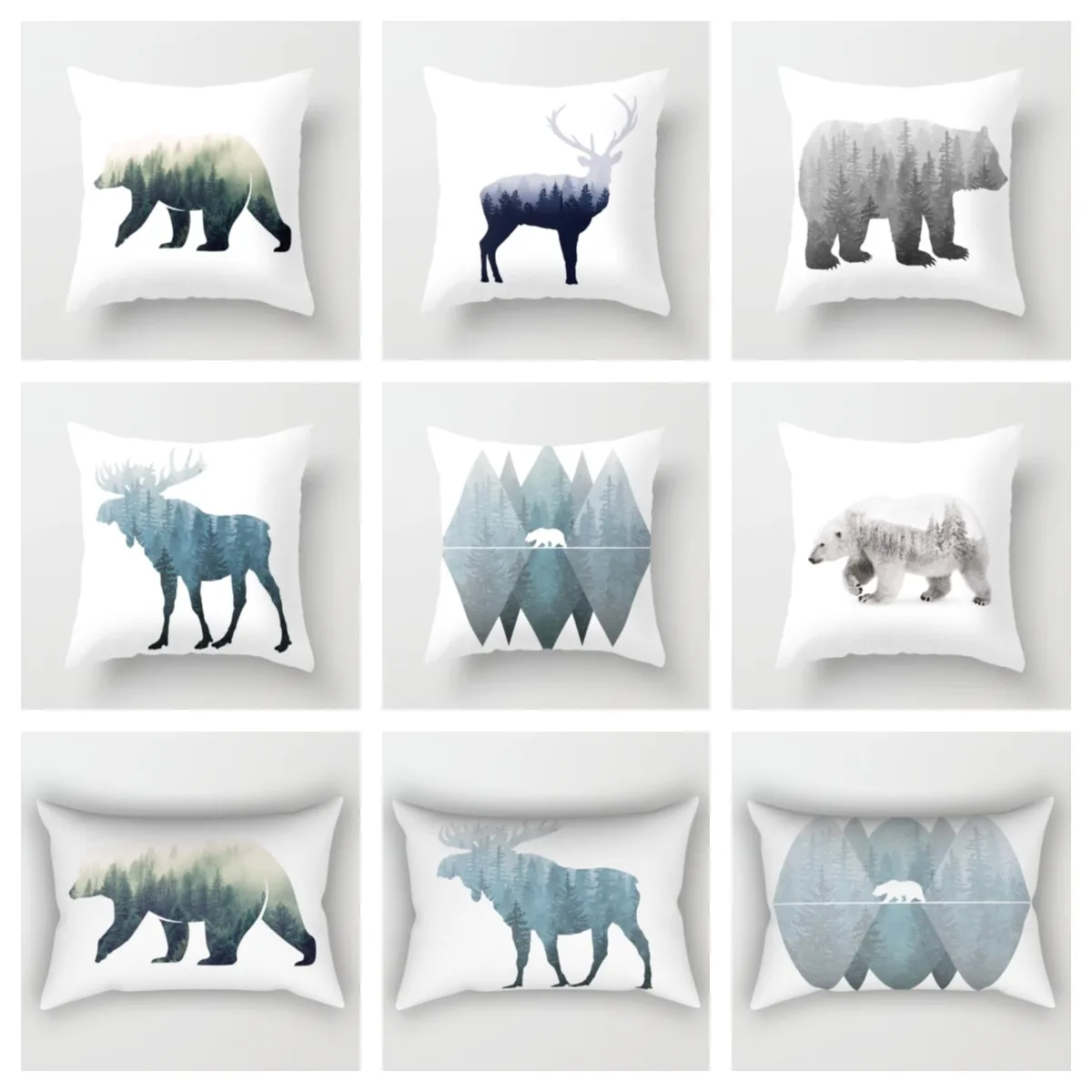 Forest silhouette bear and deer plush pillowcase, fall decorations throw pillow case,cushion covers 40*40,45*45,50*50,60*60,home
Forest silhouette bear and deer plush pillowcase, fall decorations throw pillow case,cushion covers 40*40,45*45,50*50,60*60,home