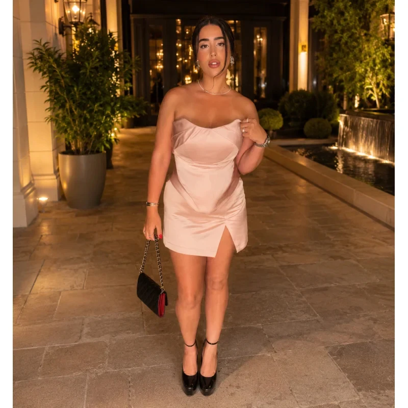 Elegant 2026 Short Mini Prom Dress Pleated Evening Gowns for Women Lace Up Side Slit A-line Chic Customized
Elegant 2026 Short Mini Prom Dress Pleated Evening Gowns for Women Lace Up Side Slit A-line Chic Customized