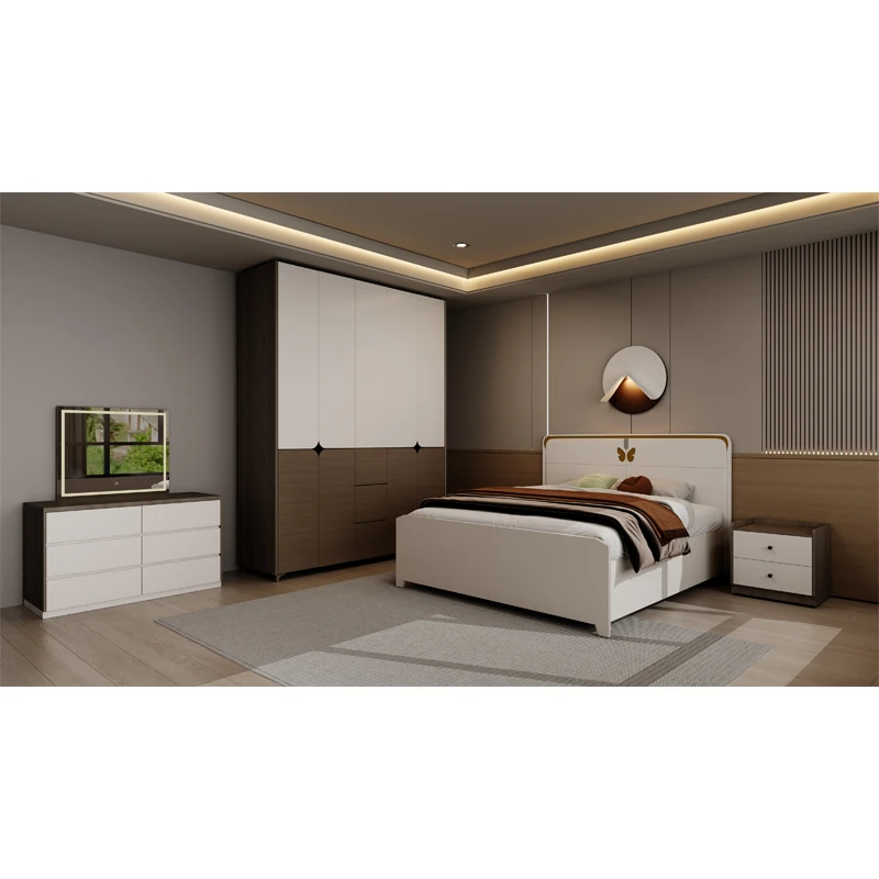 &Modern 3 5 Star Hotel Complete Bedroom Sets Wooden Bed Double Home Storage Space Saving King Size Luxury Bedroom Furniture Set
&Modern 3 5 Star Hotel Complete Bedroom Sets Wooden Bed Double Home Storage Space Saving King Size Luxury Bedroom Furniture Set