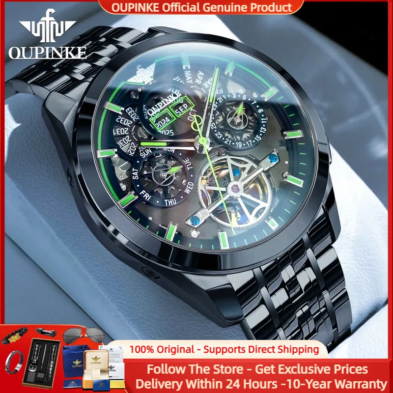 OUPINKE 3235 Men Fully Automatic Mechanical Watch Fashion Original Multi functional Deep Waterproof Chronograph Luxury Men Watch
OUPINKE 3235 Men Fully Automatic Mechanical Watch Fashion Original Multi functional Deep Waterproof Chronograph Luxury Men Watch