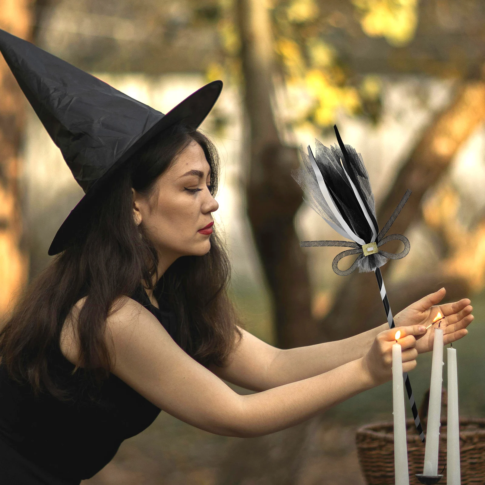 Witch Broom Lightweight Comfortable Halloween Costume Props Decoration Wizard Accessories Broomstick Model nament
Witch Broom Lightweight Comfortable Halloween Costume Props Decoration Wizard Accessories Broomstick Model nament