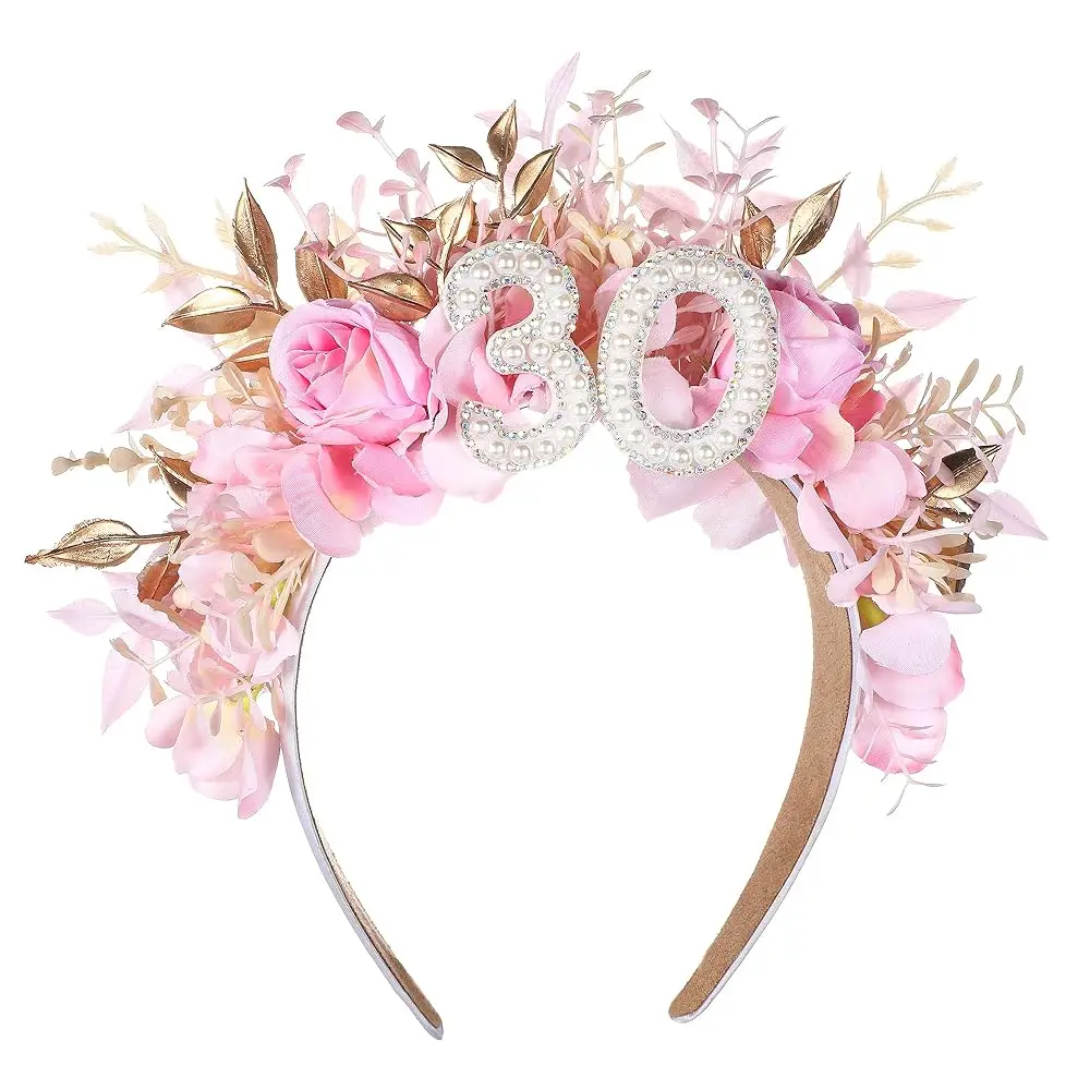 Handmade 30th Birthday Crown - Pink Happy Birthday Accessory for Women, Party Gifts
Handmade 30th Birthday Crown - Pink Happy Birthday Accessory for Women, Party Gifts