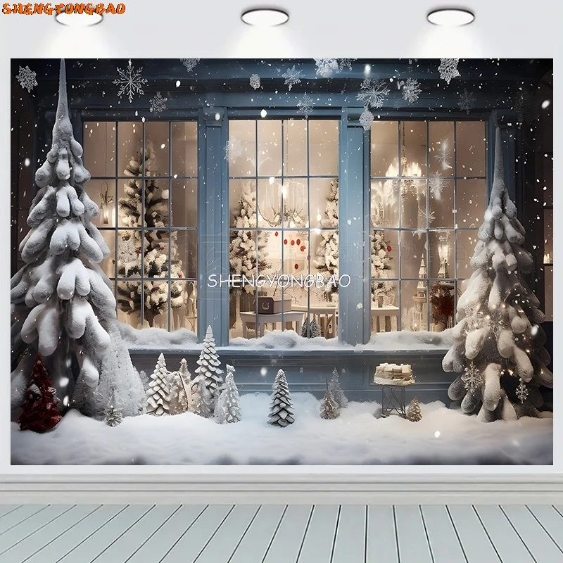 SHENGYONGBAO Christmas Wreath Window Photography Backdrops Prop Happy New Year Decoration Family Holiday Party Background RR-68
SHENGYONGBAO Christmas Wreath Window Photography Backdrops Prop Happy New Year Decoration Family Holiday Party Background RR-68