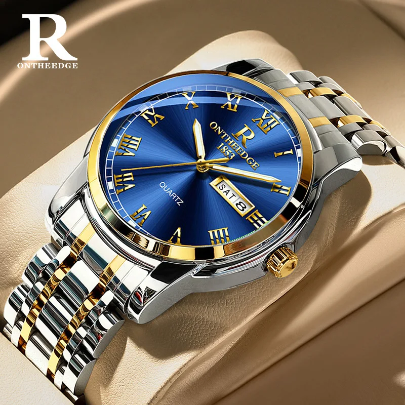 ONTHEEDGE Swiss Style Luxury Watch - Waterproof Luminous Alloy Quartz Watch | Fashionable Business Timepiece for Men & Women
ONTHEEDGE Swiss Style Luxury Watch - Waterproof Luminous Alloy Quartz Watch | Fashionable Business Timepiece for Men & Women