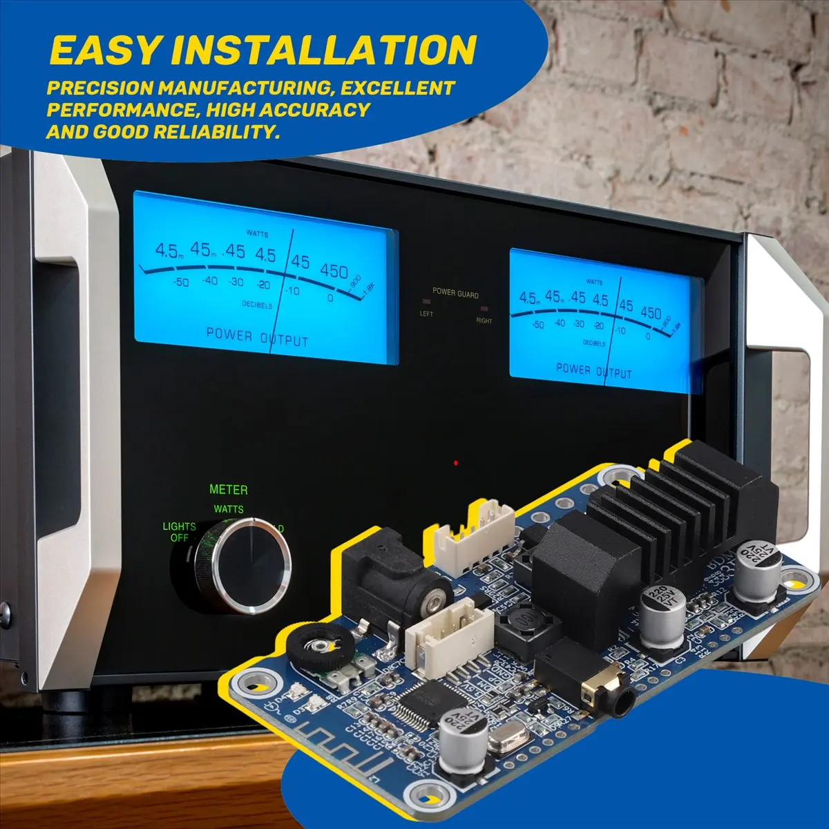 (BAAY) TPA3116 Bluetooth 5.0 Стереоусилитель мощности 2X50W с входом 3.5 мм, поддержка DSP-настройки, DC12V-24V, прочный.
(BAAY) TPA3116 Bluetooth 5.0 Стереоусилитель мощности 2X50W с входом 3.5 мм, поддержка DSP-настройки, DC12V-24V, прочный.