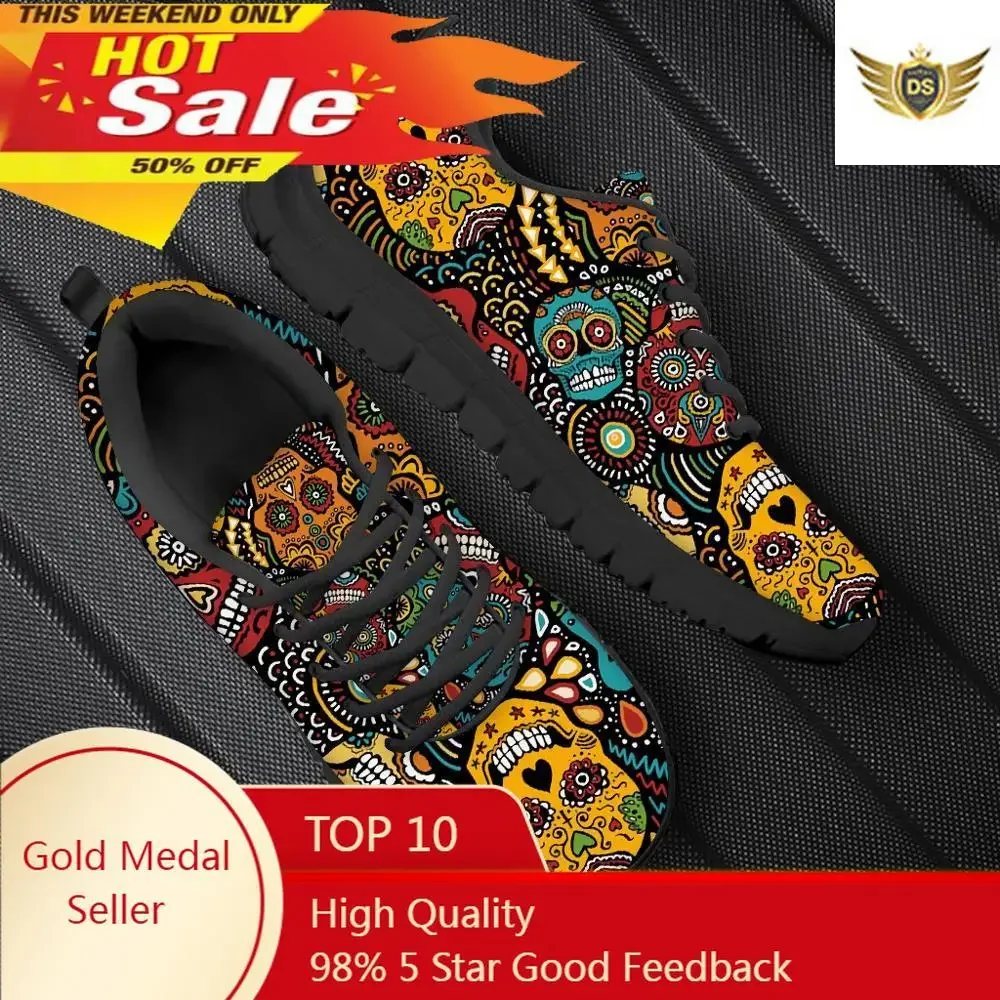 Classic Sugar Skull Printed Men Flats Sneakers Brand Design Spring/Autumn Lace Up Shoes Breathable Male Walking Shoe
Classic Sugar Skull Printed Men Flats Sneakers Brand Design Spring/Autumn Lace Up Shoes Breathable Male Walking Shoe