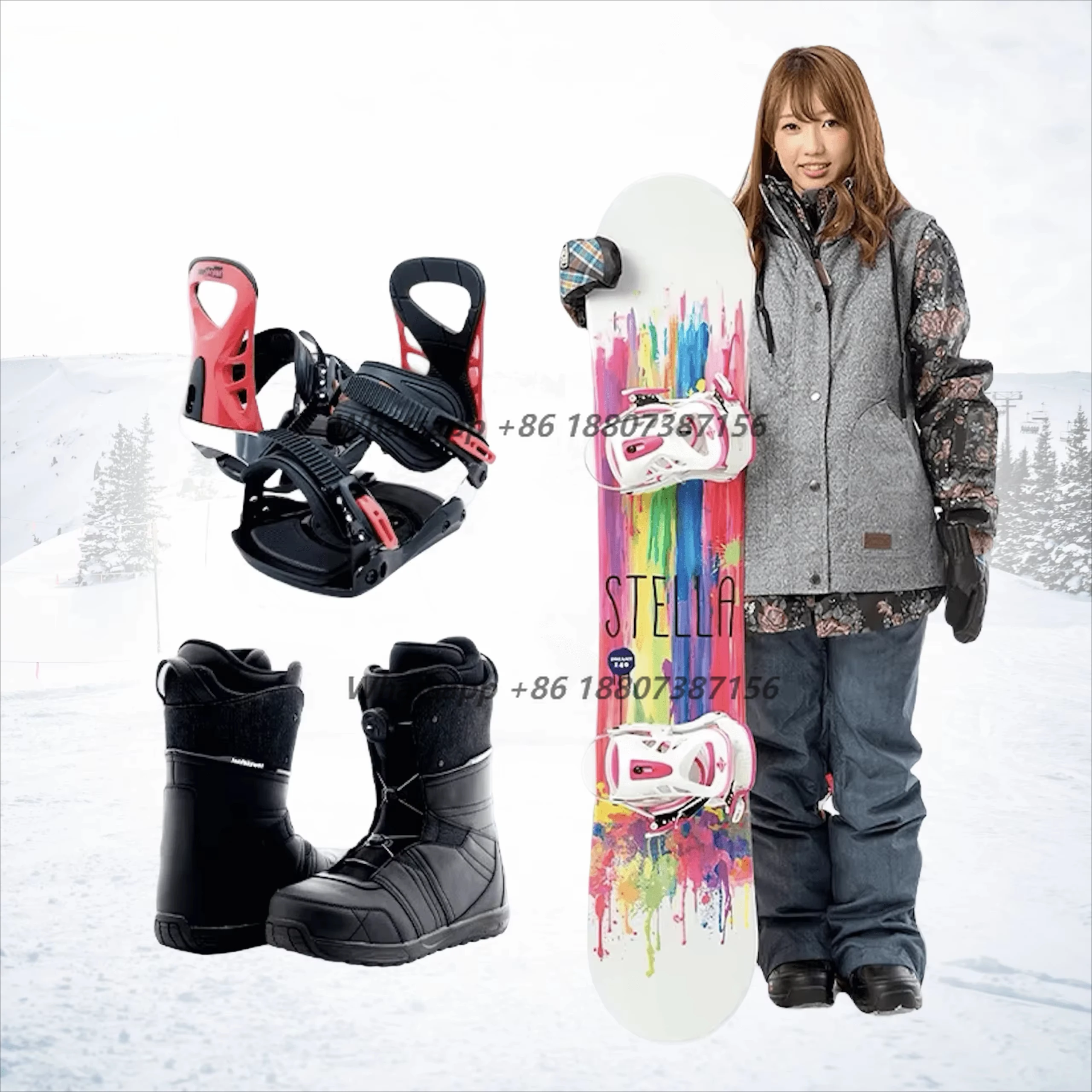 Сноуборд для начинающих от китайского производителя: индивидуальная конструкция Sandwich, средняя мягкость, для фрирайда и катания по склонам, зимний, для горнолыжных курортов
Сноуборд для начинающих от китайского производителя: индивидуальная конструкция Sandwich, средняя мягкость, для фрирайда и катания по склонам, зимний, для горнолыжных курортов