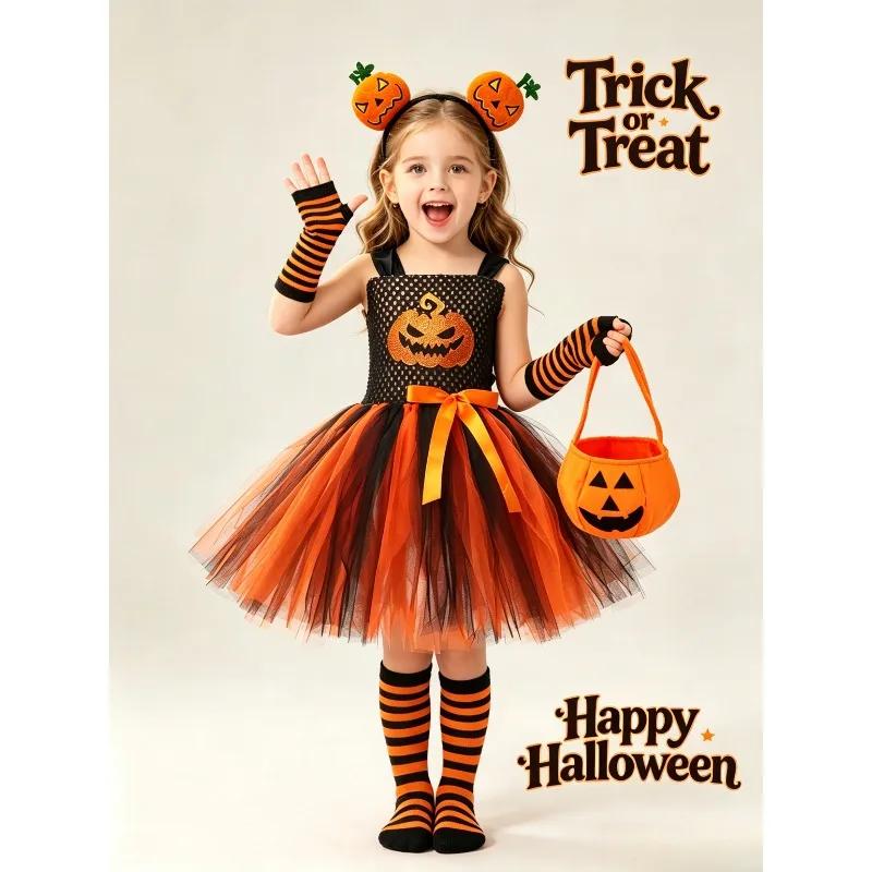 Pumpkin Costume Tutu Dress Halloween Party Outfit Big Mouth Stage Performance Gown Cosplay Fancy Dress Carnival Robe S-2XL
Pumpkin Costume Tutu Dress Halloween Party Outfit Big Mouth Stage Performance Gown Cosplay Fancy Dress Carnival Robe S-2XL