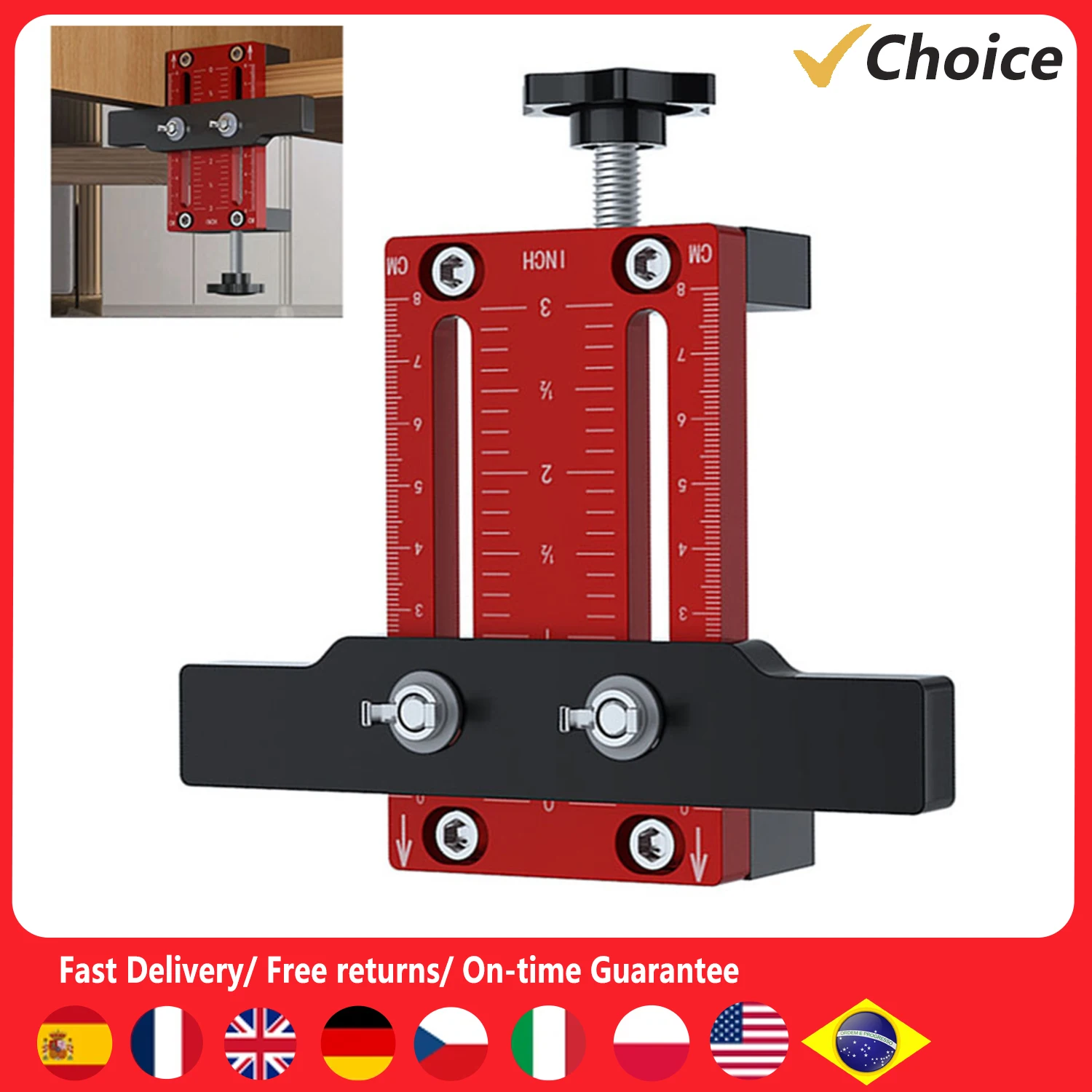 Cabinet Door Mounting Jig Adjustable Support Arm Punch Locator Aluminum Alloy Handle Installation Jig Cabinet Door Mounting Jig
Cabinet Door Mounting Jig Adjustable Support Arm Punch Locator Aluminum Alloy Handle Installation Jig Cabinet Door Mounting Jig