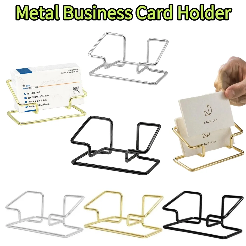 Metal Name Card Stand Gold Business Card Holder Desk Bracket Cards Organizer Office Desktop Decorative Display Rack For Office
Metal Name Card Stand Gold Business Card Holder Desk Bracket Cards Organizer Office Desktop Decorative Display Rack For Office