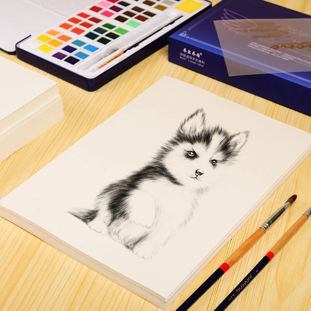 40 Sheets/2 Watercolor Paper Papers for Painting Sketch Drawing Yellow Sketching
40 Sheets/2 Watercolor Paper Papers for Painting Sketch Drawing Yellow Sketching