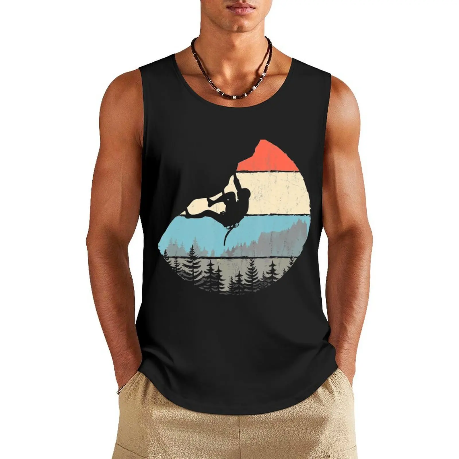 Style Rock Climbing Retro Bouldering Climber Tank Top t-shirts for Men's gym sleeveless shirts gym shirts
Style Rock Climbing Retro Bouldering Climber Tank Top t-shirts for Men's gym sleeveless shirts gym shirts
