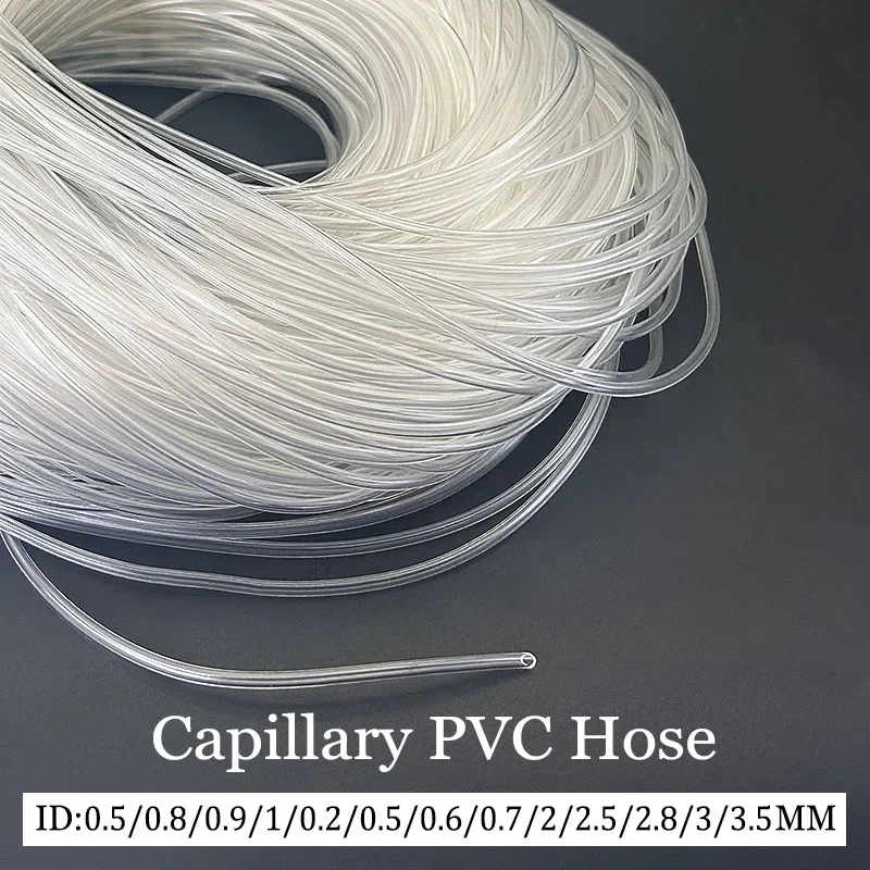 Transparent PVC Capillary Hose - ID 0.5 ~ 3.5mm Bendable Air Water Tube Flexible Tube Chemical Resistant Garden/Aquarium Use
Transparent PVC Capillary Hose - ID 0.5 ~ 3.5mm Bendable Air Water Tube Flexible Tube Chemical Resistant Garden/Aquarium Use