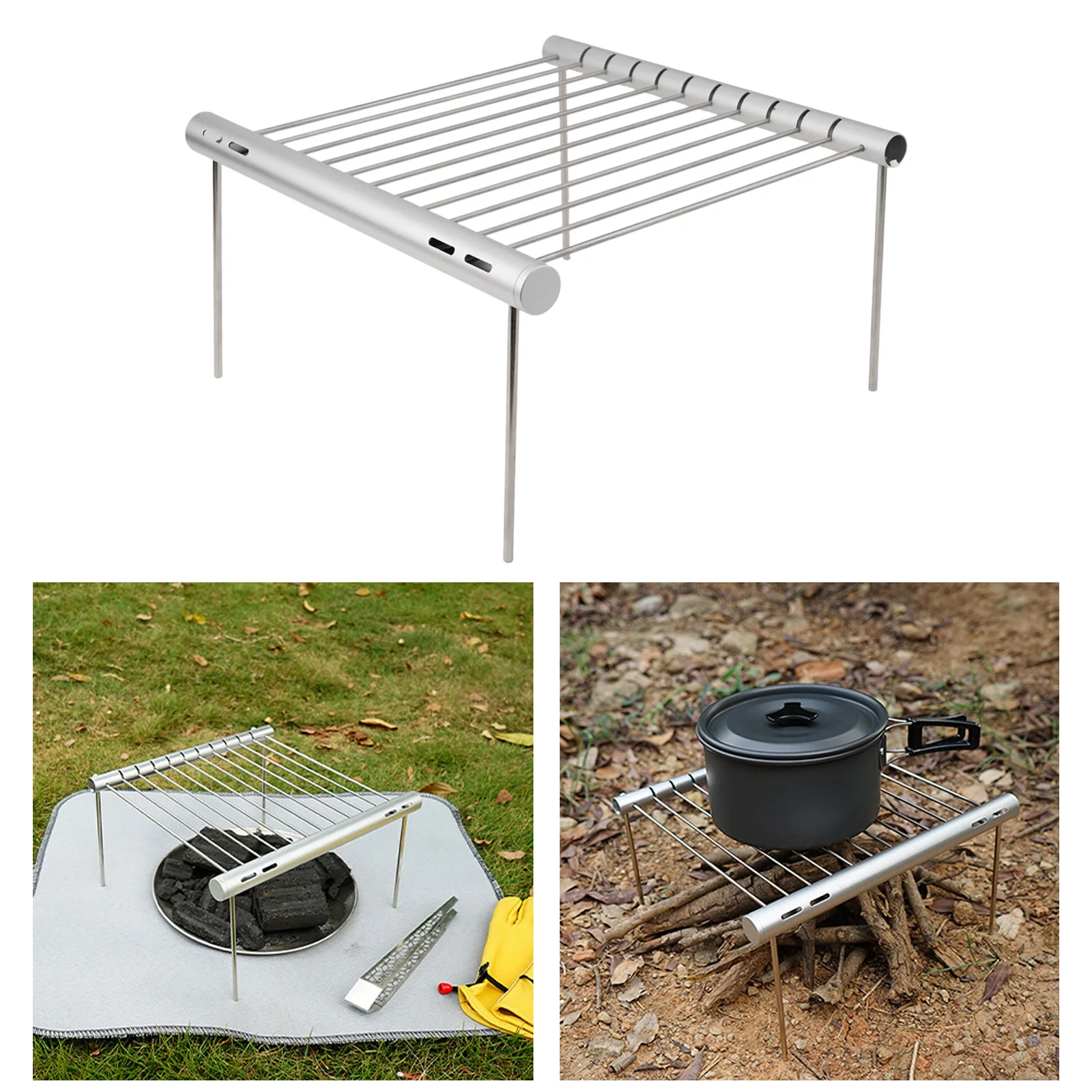Camping 30x27.5x21.5cm Unfold Portable Camping Grill Lightweight Portable Grill Secure Screw-in Rods Sturdy And Easy To Assemble
Camping 30x27.5x21.5cm Unfold Portable Camping Grill Lightweight Portable Grill Secure Screw-in Rods Sturdy And Easy To Assemble