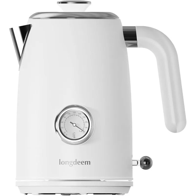 1L Small Electric Kettles Stainless Steel, Portable Travel Mini Hot Water Boiler Heater, Cool Touch Teapot, Auto Shut-Off, White
1L Small Electric Kettles Stainless Steel, Portable Travel Mini Hot Water Boiler Heater, Cool Touch Teapot, Auto Shut-Off, White