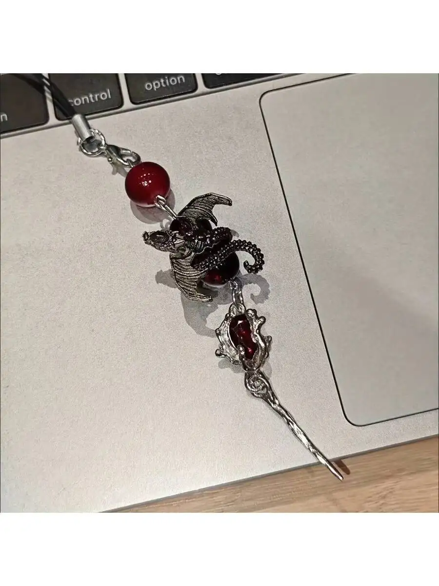 Handmade Beaded Phone Lanyard With Dragon Pendant Keychain Accessory For Adults
Handmade Beaded Phone Lanyard With Dragon Pendant Keychain Accessory For Adults